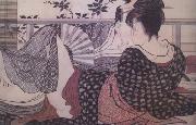 Kitagawa Utamaro Loves (from the Poem of the Pillow) (nn03) china oil painting reproduction